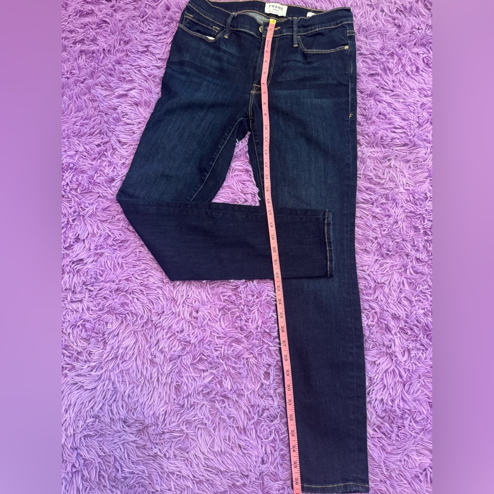 Frame Denim Deep Blue Skinny Jeans